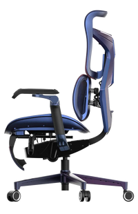 Full left angle of the Xallking X3Pro ergonomic gaming chair in Australia with adjustable features on a clear background