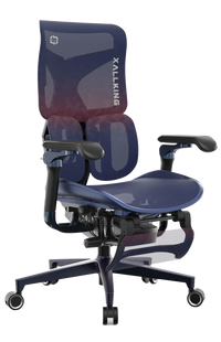 Right-side semi-front angle of the Xallking X3Pro ergonomic gaming chair in Australia with mesh backrest on a white background