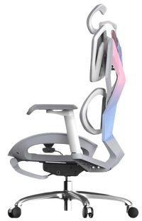 Left angle of Xallking X5F ergonomic gaming chair in Australia with ergonomic design on a clear background