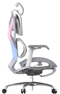 Right angle of Xallking X5F ergonomic gaming chair in Australia with adjustable armrests on a clear background