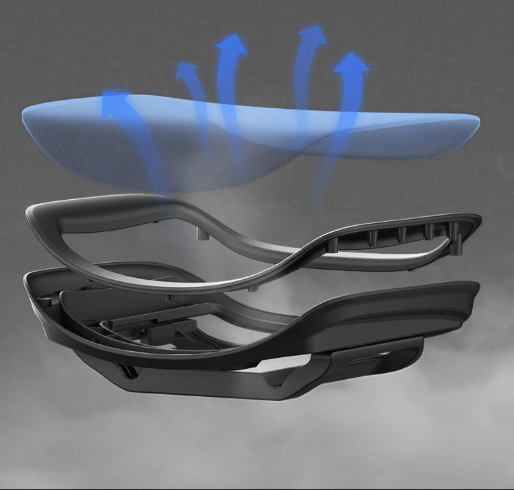 Xallking X5S ergonomic gaming chair in Australia with breathable mesh fabric feature on a gray background